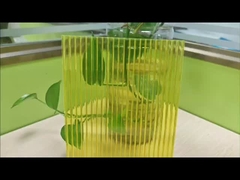 4 mm κίτρινο Polycarbonate κούφιο φύλλο