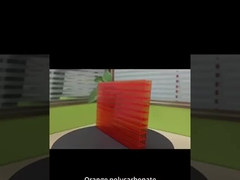 Πορτοκαλί 16mm τετραστρώμα φύλλο PC