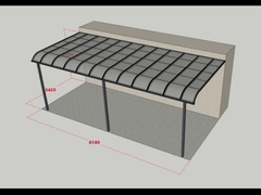 Προσαρμοσμένο Αλουμίνιο υποστήριξη σκηνή με πολυανθρακικό φύλλα στέγες εργοστάσιο από την Κίνα