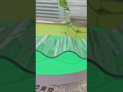 Προστασία από την υπεριώδη ακτινοβολία Ανθεκτικό πολυανθρακικό φεγγάρι από κυματοειδές φύλλο 6m Προσαρμοσμένο μήκος