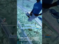 Υψηλή μετάδοση φωτός Διαφανές Πολυκαρβονικό σκάφος και Κρυστάλλινο πάγκο για μια μοναδική εμπειρία περιοδείας