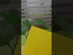 αδιαφανές κίτρινο πολυανθρακικό στερεό φύλλο