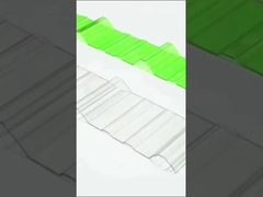 Κάλυψη διαμερίσματος Πολυκαρβονικό κυματοειδές φύλλο παρθένο υλικό