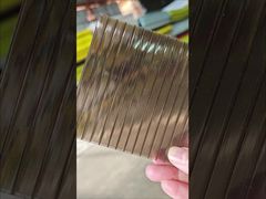 Φύλλο πολυανθρακικού κοίλου 6mm Bronze UV-προστασίας