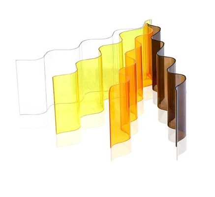 Καλή τιμή. Πίνακες στέγης UV κυματοειδής φύλλο πολυκαρβονίου 0.6mm-2.8mm πάχος σε απευθείας σύνδεση