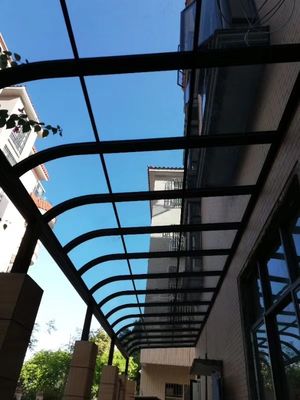 Εύκολο γκρι αλουμίνιο κάλυμμα με PC φύλλο και αξεσουάρ