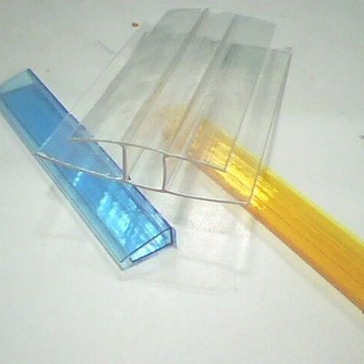 4mm 6mm 8mm 10mm Polycarbonate Profile H Connector για σύνδεση πλάκας και σανίδας