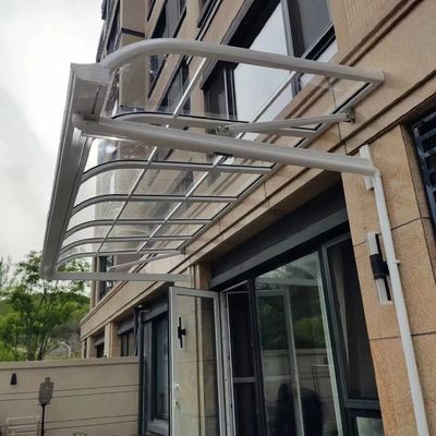 Αναζητήστε αντοχή και ευελιξία με DIY Polycaronate Cover White Aluminum Frame Canopy Awning