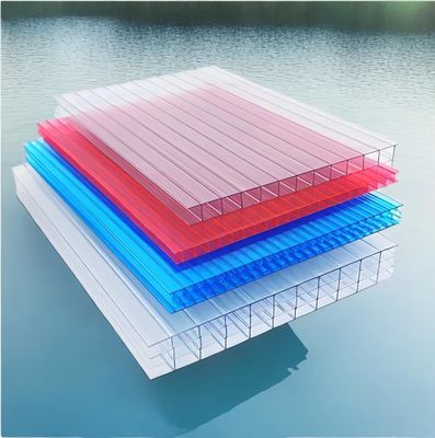 Καλή τιμή. Επιστημονική πιστοποίηση SGS Ανθεκτικό σε καιρικά φαινόμενα πολυκαρβονικό PC 3-4 Δίδυμο τοίχωμα Κούφιο πράσινο φύλλο με αντι-UV σε απευθείας σύνδεση