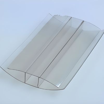 4 mm έως 16 mm Διαφανές Πολυκαρβονικό PC πλαστικό προφίλ H προσαρμογή συνδέσμου