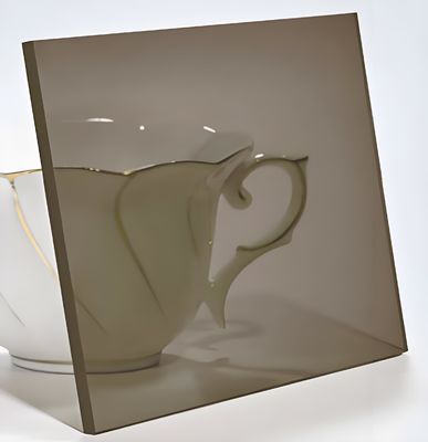 Καλή τιμή. 3 χιλιοστά Καφέ 4 * 8 πόδια Σκληρό φύλλο πολυανθρακονίου Αντι-Επίδραση Μία πλευρά προστασία UV σε απευθείας σύνδεση