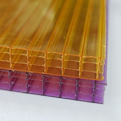 Καλή τιμή. Προστασία από την υπεριώδη ακτινοβολία Ενεργειακή αποδοτικότητα Χρωματισμένο τετραστρώδες πολυκαρβονοποιημένο κούφιο φύλλο για ορόφους και θερμοκήπια σε απευθείας σύνδεση