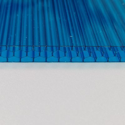 10mm Μπλε Πολυκαρβονικό φύλλο μελιού προσαρμόσιμο σε μέγεθος και χρώμα Επιλογές για να ταιριάζει στις ανάγκες του έργου