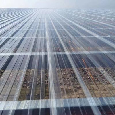 Πολυκαρβονικό κυματοειδές πλαστικό φύλλο οροροφής προσαρμοσμένο μήκος 0,8 mm-2,8 mm