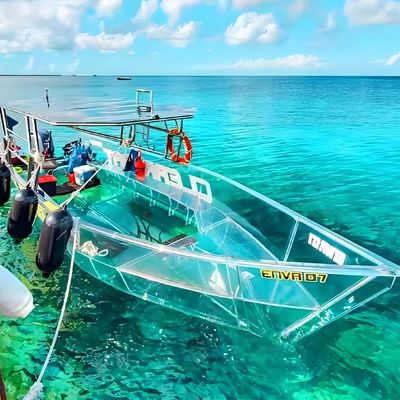 Καλή τιμή. Υψηλή μετάδοση φωτός Διαφανές Πολυκαρβονικό σκάφος και Κρυστάλλινο πάγκο για μοναδική εμπειρία περιοδείας σε απευθείας σύνδεση