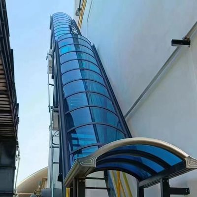 Μπλε πολυανθρακικό στερεό φύλλο ομαλή επιφάνεια 100% παρθένα πολυανθρακικό ρητίνη προσαρμόσιμο πάχος