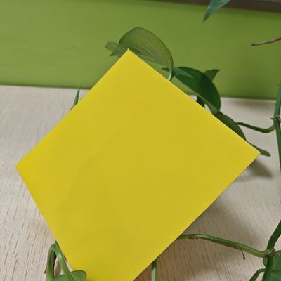 Διαφανές κίτρινο συμπαγές φύλλο πολυανθρακικού με προστασία UV για μακροχρόνια αντοχή χρώματος και στις καιρικές συνθήκες Lightbox