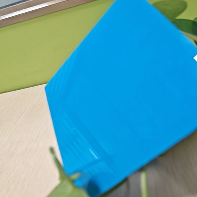 Αδιαφανές γαλάζιο πολυανθρακικό στερεό φύλλο 1mm-20mm Υψηλή αντοχή σε αντίκτυπο