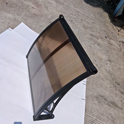 Καλή τιμή. Factory 1m*1.2m Bronze Effortless Assembly DIY Polycarbonate Awning with Plastic Frame amp Impact-Resistant amp UV-Resistant Panels σε απευθείας σύνδεση