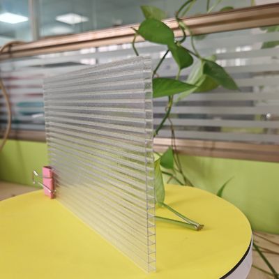 Crystal Clear 2.1m*5.8m Polycarbonate Hollow Sheet The Lightweight Alternative to Glass for Easy Installation and Structural Strength