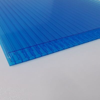 Καλή τιμή. Innovative Blue Plastic 6mm to 16mm Polycarbonate Sheet Featuring Honeycomb Core   Lightweight and Impact Resistant Panels for Roofing Canopy And Awning σε απευθείας σύνδεση