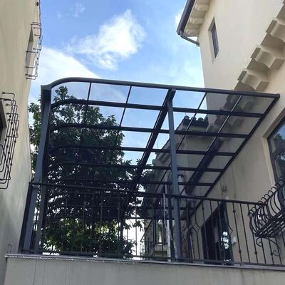 Καλή τιμή. DIY Αλουμινίου Φρέμα και Πολυκαρβονέτης οροφή Awning Μηχανική με θερμική επέκταση διαμονή και αδιάβροχο σύστημα σφράγισης για εξωτερικό καταφύγιο σε απευθείας σύνδεση