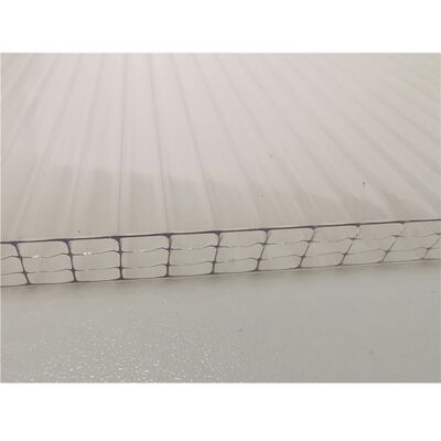 Πολυανθρακικό κοίλο φύλλο Anti UV Polycarbonate Panel Ελαφρύ, ανθεκτικό σε κρούσεις, καθαρά προστατευτικά πάνελ οροφής